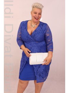 Zita Királykék Csipkés Alkalmi Ruha