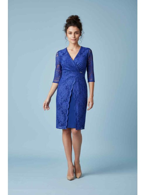 Zita Királykék Csipkés Alkalmi Ruha-2XL