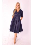 Margo Sötétkék A Vonalú Ruha