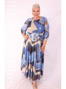 Trynite Kék-Arany Csillogós Maxi Ruha