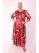 Trynite Pink-Arany Csillogós Maxi Ruha