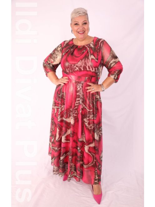 Trynite Pink-Arany Csillogós Maxi Ruha