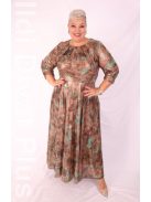 Trynite Zöld-Arany Csillogós Maxi Ruha