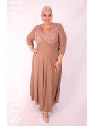 Trynite Beige Flitteres Maxi Ruha