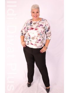 Mónika Lila-Mályva Virágos Felső