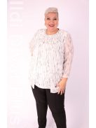 Maxi Lady Ekrü-Szürke Mintás Tunika