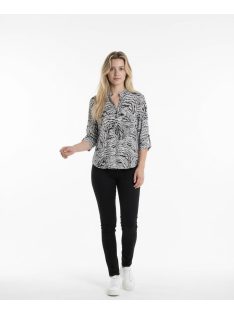 Catherine Fekete-Fehér Mintás Tunika