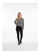 Maxi Lady Kék-Beige Csillogós Tunika