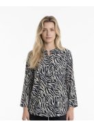 Maxi Lady Kék-Beige Csillogós Tunika