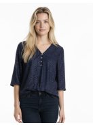 Maxi Lady Fekete-Kék Csillogós Tunika