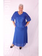 Rea Királykék Flitteres Maxi Alkalmi Ruha