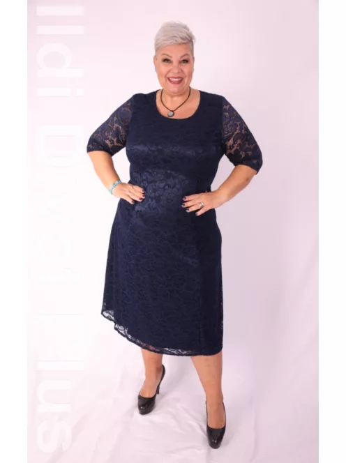 Aida Kék Csipke Ruha-56