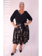 Benitta Kék-Arany Csipkés Ruha