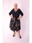 Benitta Kék-Arany Csipkés Ruha