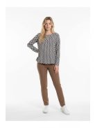 Attene Kék-Beige Mintás Tunika