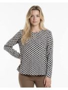 Attene Kék-Beige Mintás Tunika