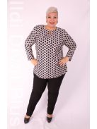 Attene Kék-Beige Mintás Tunika