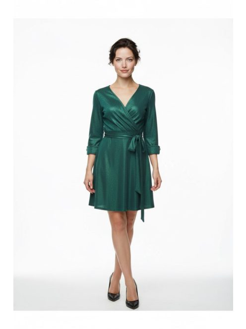 Elegance Smaragd-Csillogós Delina Ruha