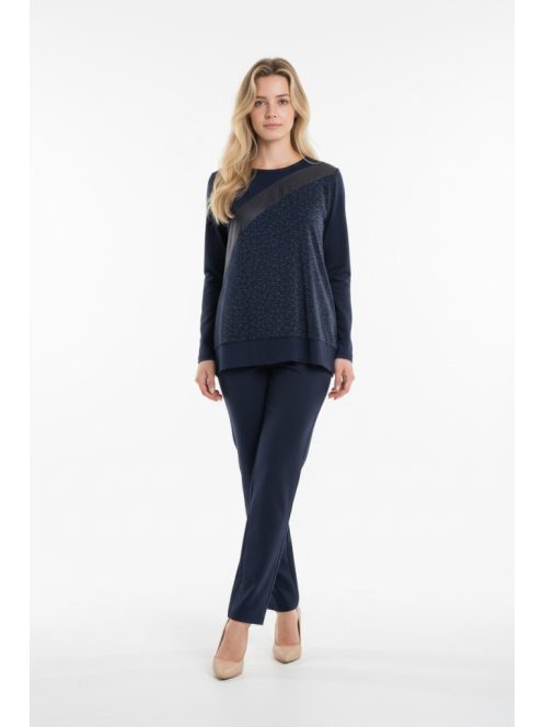 Manda Sötétkék Csillogós Felső