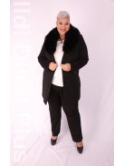 A INCE Fekete Lina Szövet Kabát