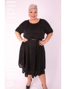 Trynite Fekete-Csillogós A Vonalú Ruha