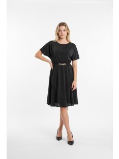 Trynite Fekete-Csillogós A Vonalú Ruha