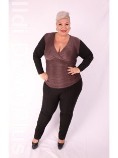 Mandala Fekete-Bronz Csillogós Felső