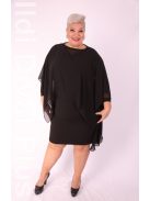 Classis Fekete Muszlin Poncsó