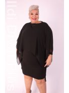 Classis Fekete Muszlin Poncsó