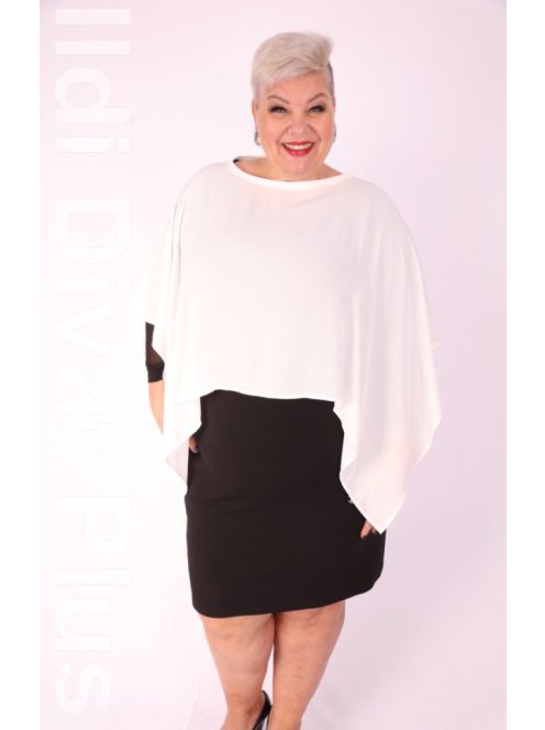 Classis Fehér Muszlin Poncsó