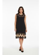 Verda Fekete-Beige Csipkés Ruha