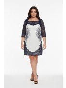 Botega Elena Kék-Fehér Csipkés Ruha