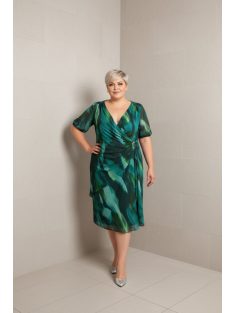 Trynite Zöld-Mintás Hálós Ruha