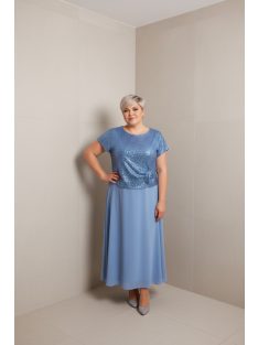 Elli Égkék-Flitteres Maxi Ruha