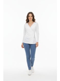 Mandala Fehér Átlapolt Felső