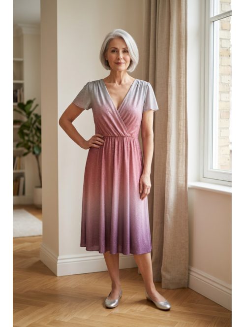 Exluzíve Lila-Mályva Színátmenetes Holly Ruha