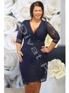 Zita Átlapolt Csipkés ruha - 2XL