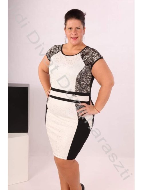 Classis fekete-fehér-arany ruha