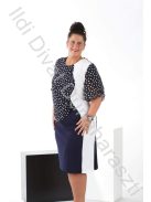 Classis Margó kék-fehér ruha - 54