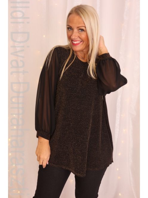 Klaudia Fekete-Arany Muszlin Ujjú Felső-60