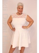 Phardo Ekrü Csipkés A-vonalú Ruha