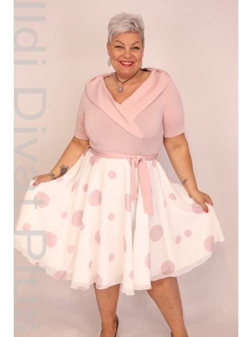 Elli Púder-Ekrü Pöttyös Ruha