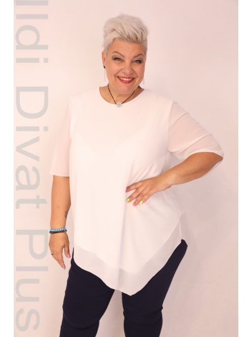 Classis Fehér Muszlin Tunika-3XL