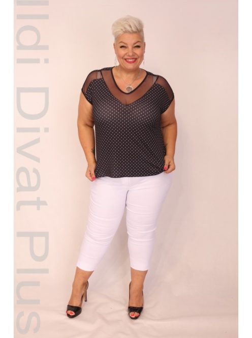 Waxima Kék-Fehér Pöttyös Felső-3XL