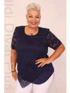 Elegance Kék Csipkés Felső