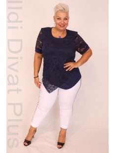Elegance Kék Csipkés Felső