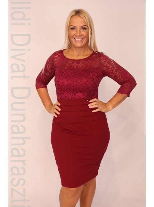 La Libellule Padlizsán Csipkés Ruha