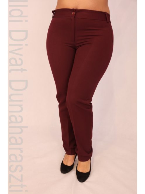 DerElla Bordó Szövet Nadrág-50