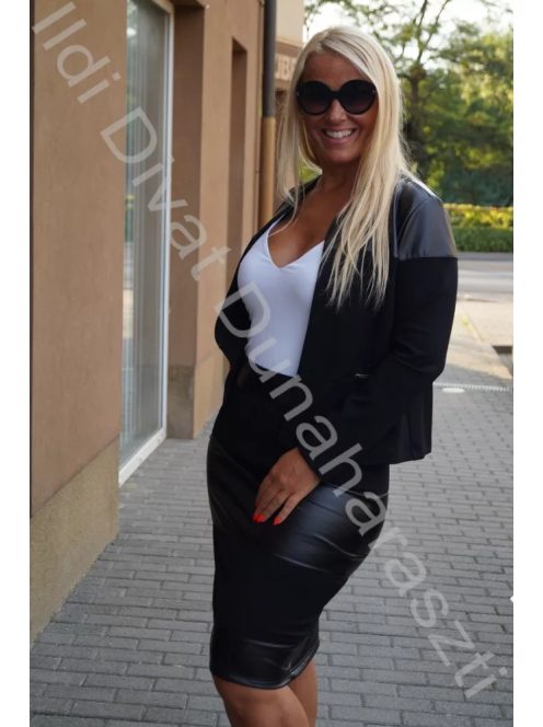 Clasiss Inez Műbőr Betétes Blézer-44