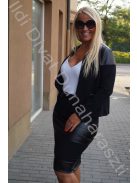 Clasiss Inez Műbőr Betétes Blézer-52